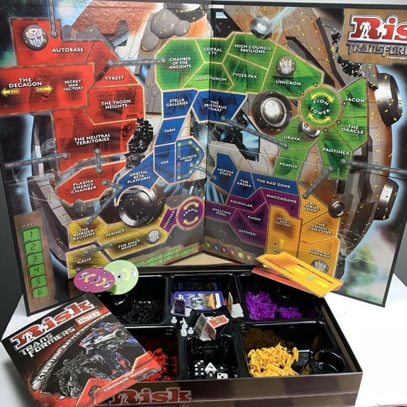 Risk Transformers Game Cybertron Battle Edition 2007 Trans Formers Hasbro - Picture 2 of 10